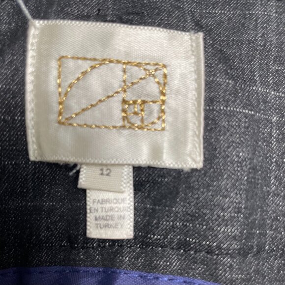 Coquille Anthro Waist Tie Pleated Ankle Length Cuffed Trousers - Picture 7 of 8